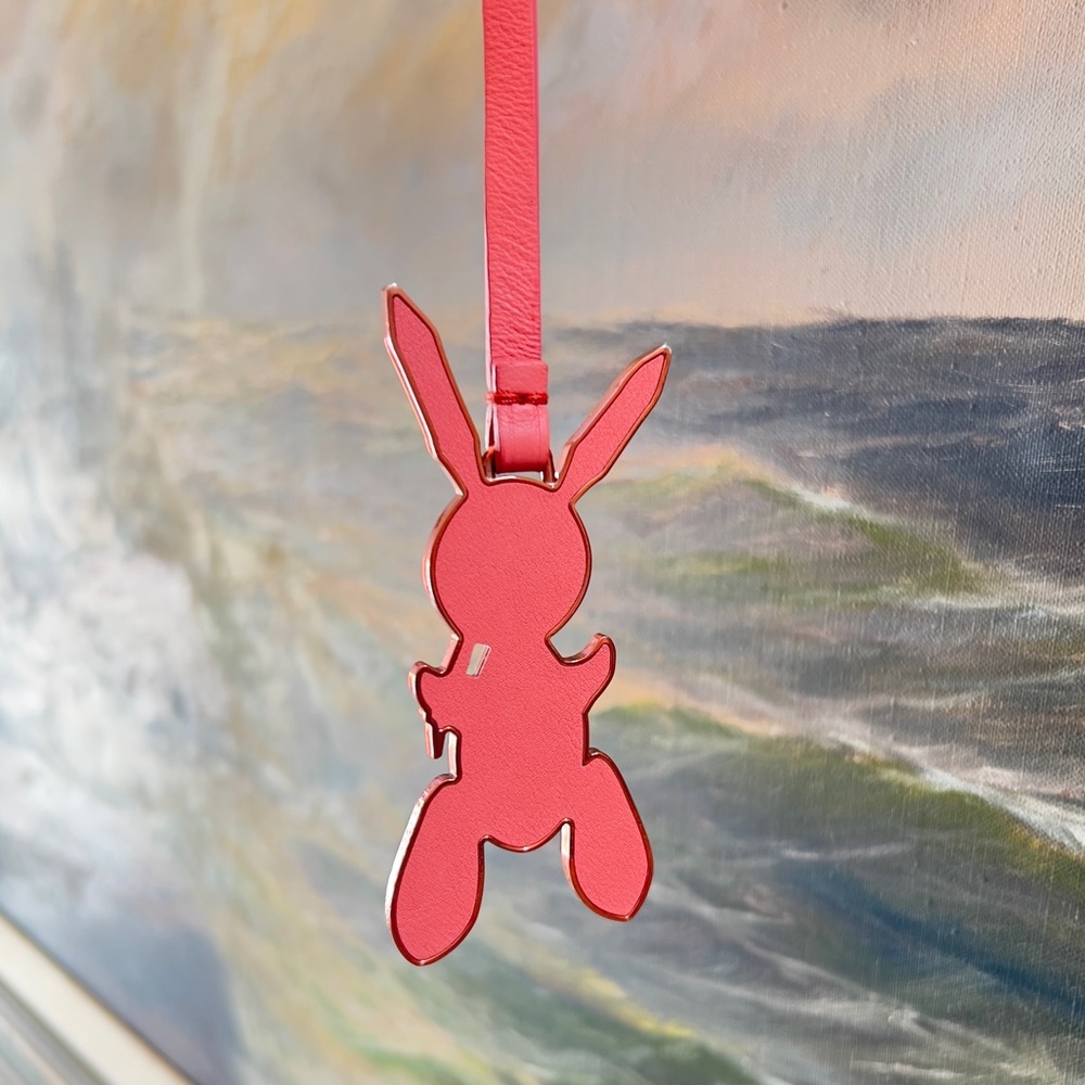 Auth Louis Vuitton Charm • Jeff Koons Masters Rabbit Bag Charm Limited Edition